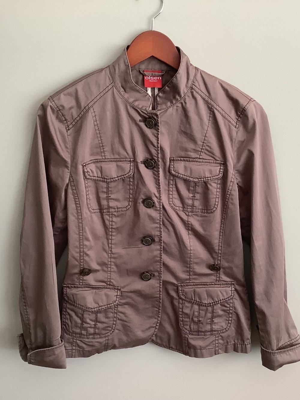 Olsen Brown cotton blazer/ jacket
